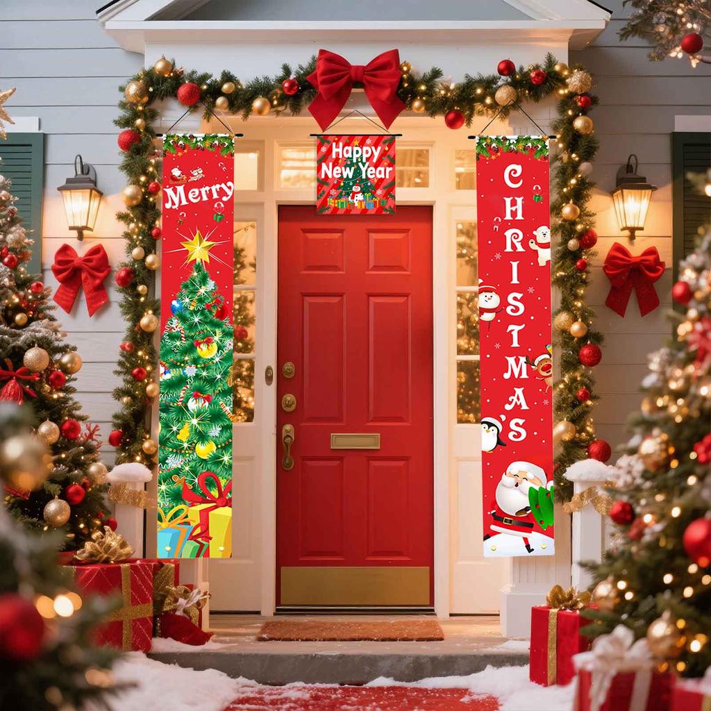 Weihnachten Vorhang Dekoration Tür hängen Malerei hängen Flagge Dekoration
