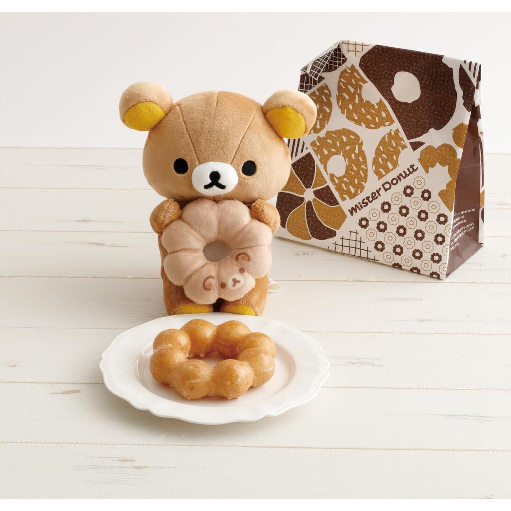 MV27101 Rilakkuma X Mister Donut Donut Makumaku Plush Toy Rilakkuma