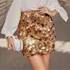 Women's New Shiny Stage Performance Dress, Fashion Shiny Sexy Bodycon Mini Skirt