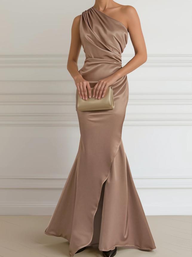 Robe élégante sans manches dos nu à resserrer la taille pour femme - Couleur unie Collection Été 2026