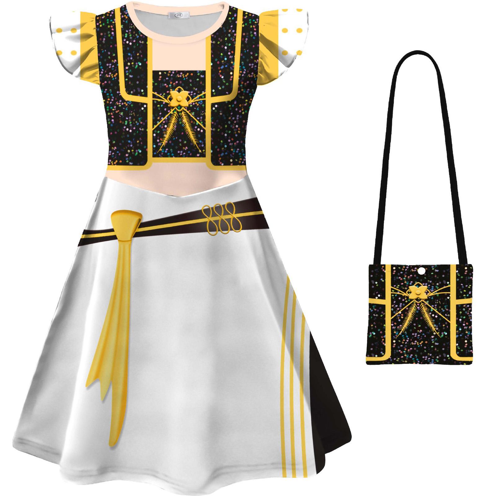 Children s Sleeveless Dress Fashionable Flying Sleeve Dress 140 белый