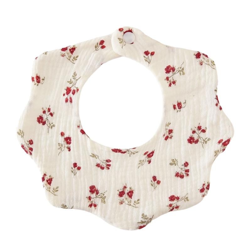 

Soft Baby Bib Absorbent Cotton Bandana Baby Feeding Bib Easy Clean Bib Multiple Pattern Designs for Teething Baby