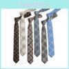 Childrens Plaid Tie With Lattice Pattern For Spring School Uniforms