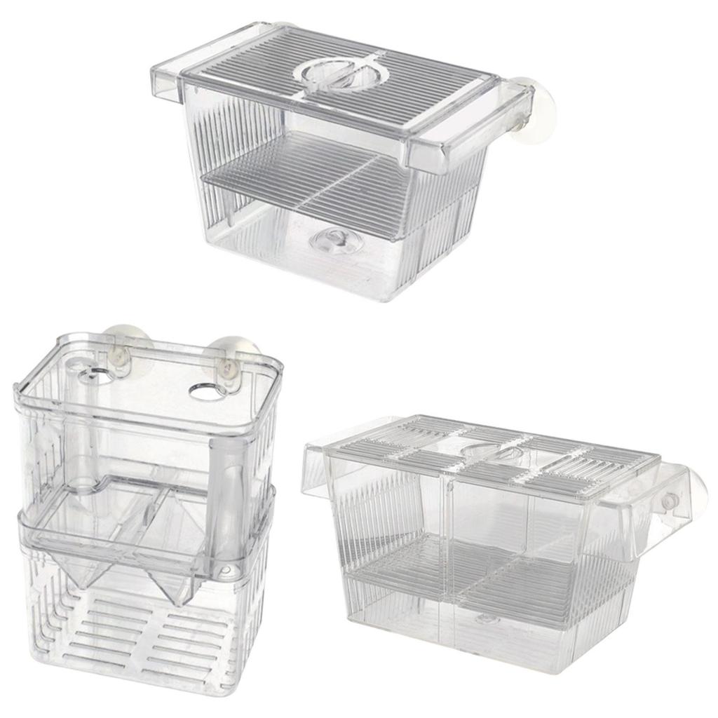 Aquarium Hatchery Breeder Box Transparent Acrylic Divider for Baby Fish Growth and Fish Tank Accessories