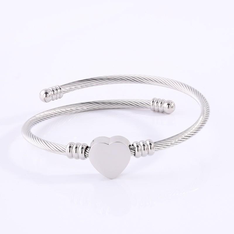 Starry Sky Full Diamond Titanium Steel Bracelet – Versatile, No-Fade Silver Women's Fashion Accessory