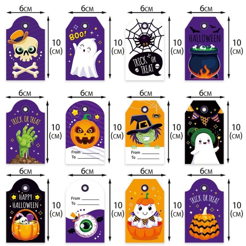 Halloween Hanging Celebration Tags Party Decor Candy Gift Cards Congratulation