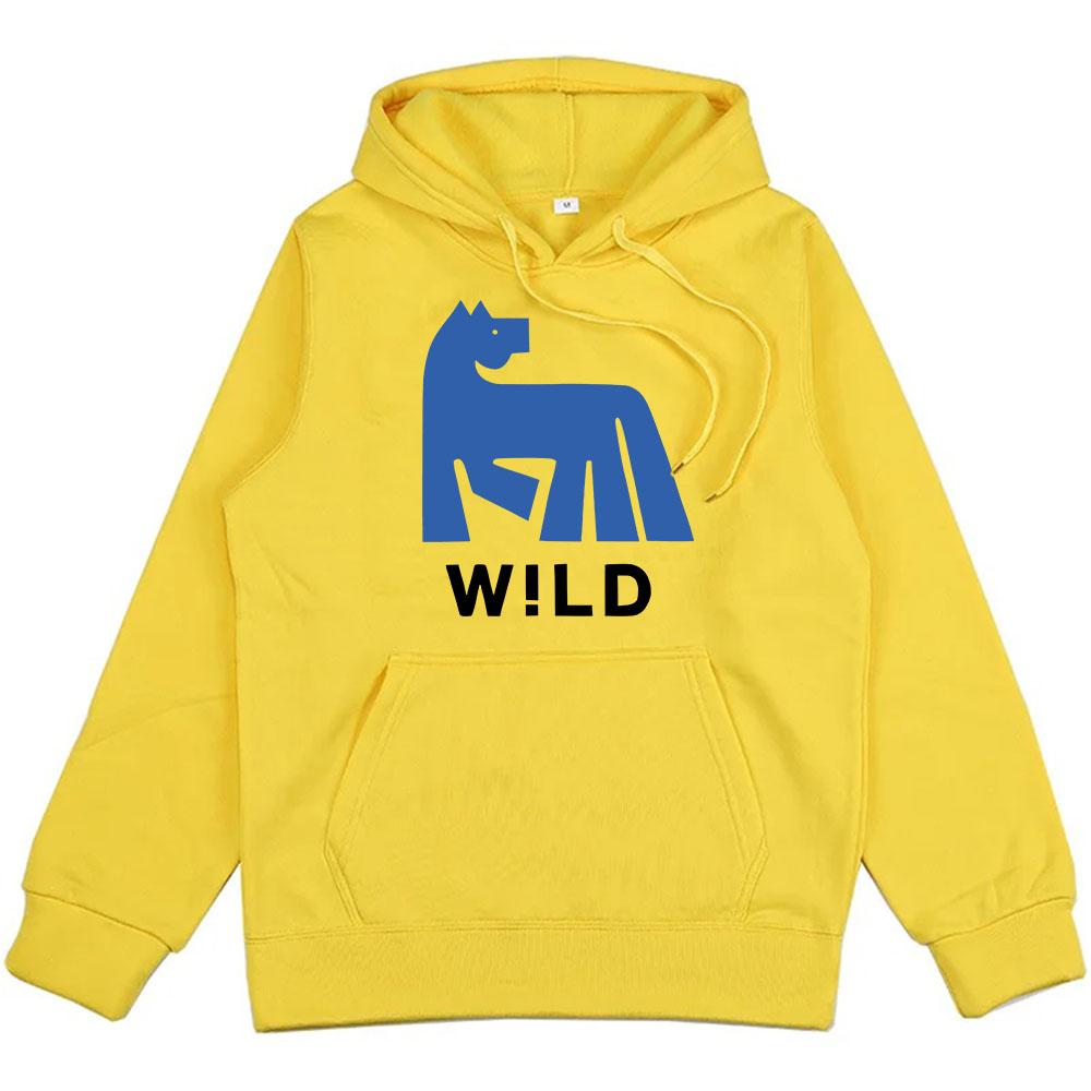 W!LD Album Grafik Kapuzenpullover Russ Sänger Lustiger Cartoon Print Sweatshirts Fleece Locker Unisex Streetwear Herren Damen Kleidung Grunge