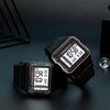UTHAI CA07 Square Men Watch Sports Timing 50ATM Swimming Waterproof LED Anti Drop Electronic Watchwatches for Man