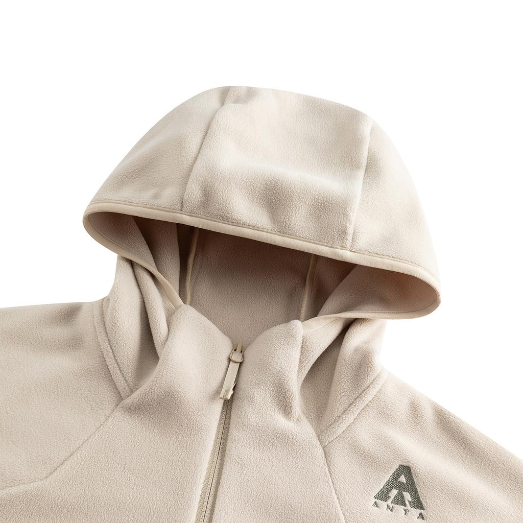 Anta Outdoor Series Solid Color Zipper Versatile Hooded Casual Sports Jacket Men Jacket 952546704-3