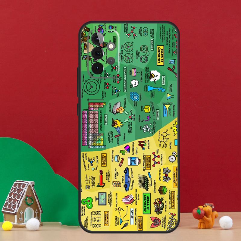 

Science Chemistry Style Case For Samsung Galaxy A17 A06 A16 A56 A36 A54 A34 A14 A52 A32 A13 A23 A33 A53 A15 A35 A55 Samsung A14