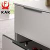 KAK Black Hidden Cabinet Handle Aluminum Alloy Kitchen Cupboard Door Pulls Drawer Knobs Long Handle Furniture Handle Hardware