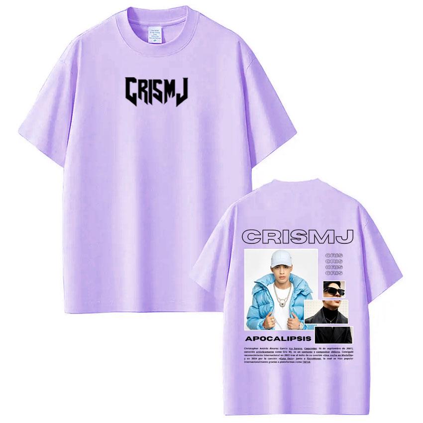 Rapper Cris Mj Tour 2026 Merch Tshirt Men Women Harajuku Gothic T Shirts High Quality Cotton Short-sleeved Oversized T-shirts