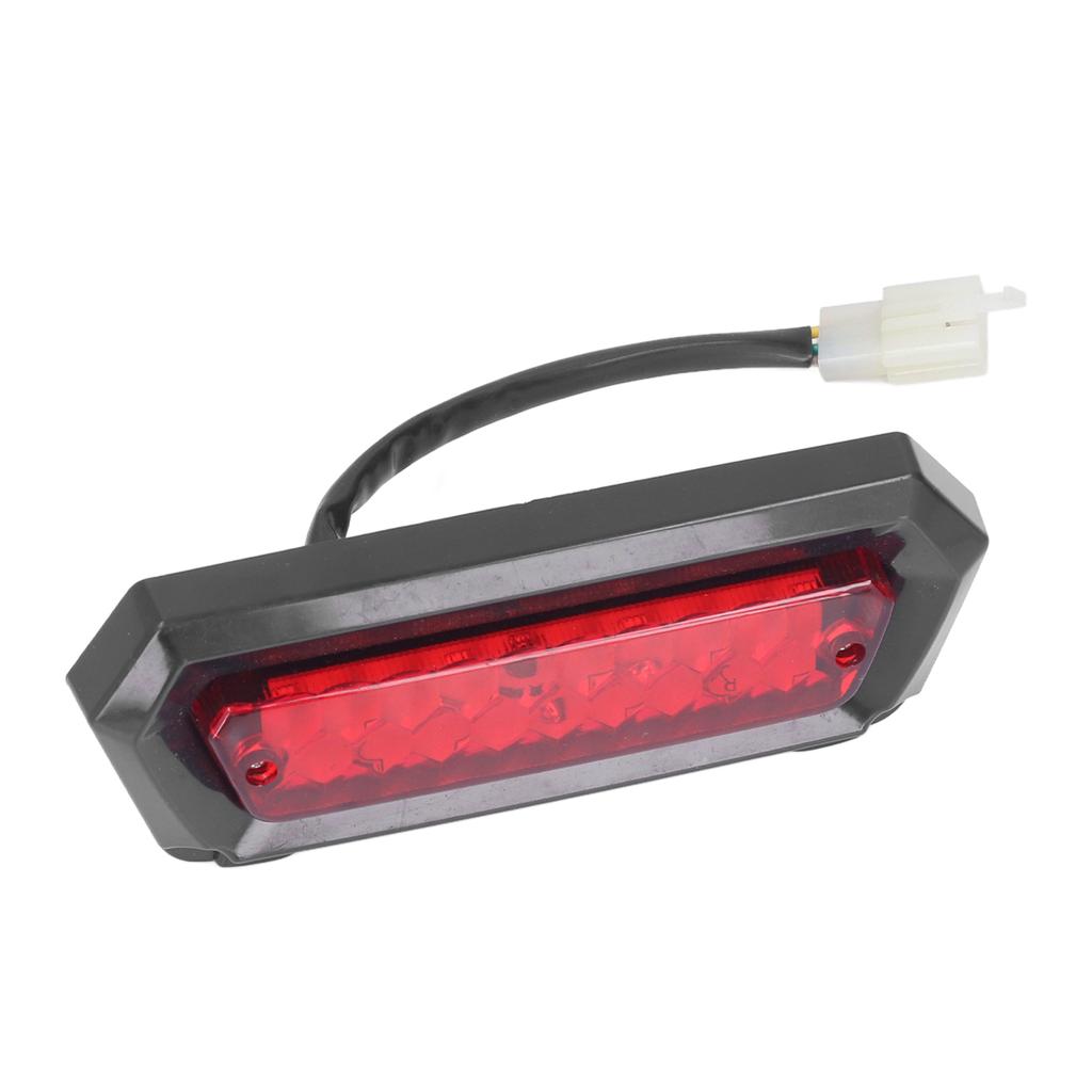 12V Brake Light 3 Wire Plug Red Reflective Lens Replacement for 50cc to 125cc Chinese ATVs Quads Go