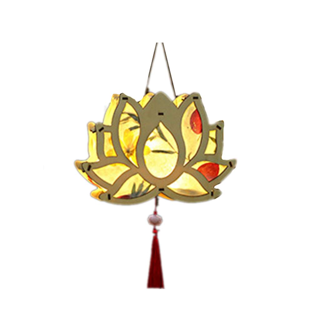 DIY Chinese Lanterns Paper Lamp Lanterns Decoration Flower Glowing Lanterns Festival Party Decoration Lamp