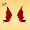 Funny Party Hair Decorations 2Pcs Halloween Red Bat Wings Clips, 3D Wing Hairpin, Fashionable Pins for Women Girls Gothic Pins, Cute Accessories