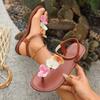 Women Sandals Summer New  Bohemian Sandals Women Lightweight Flat Open-toed Beach Shoes Non-slip Wear Designer Women Shoes