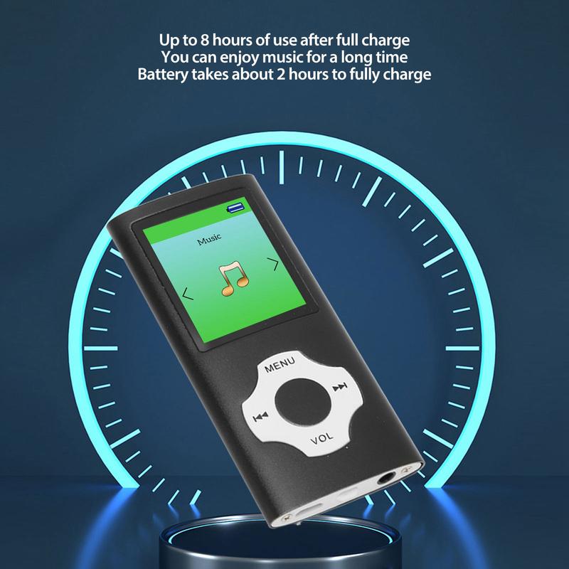 HD MP3 Player Portable Music Player MP3 Player 1.8 Inch LCD Screen Support Recording FM Radio Portable Music Player for Students