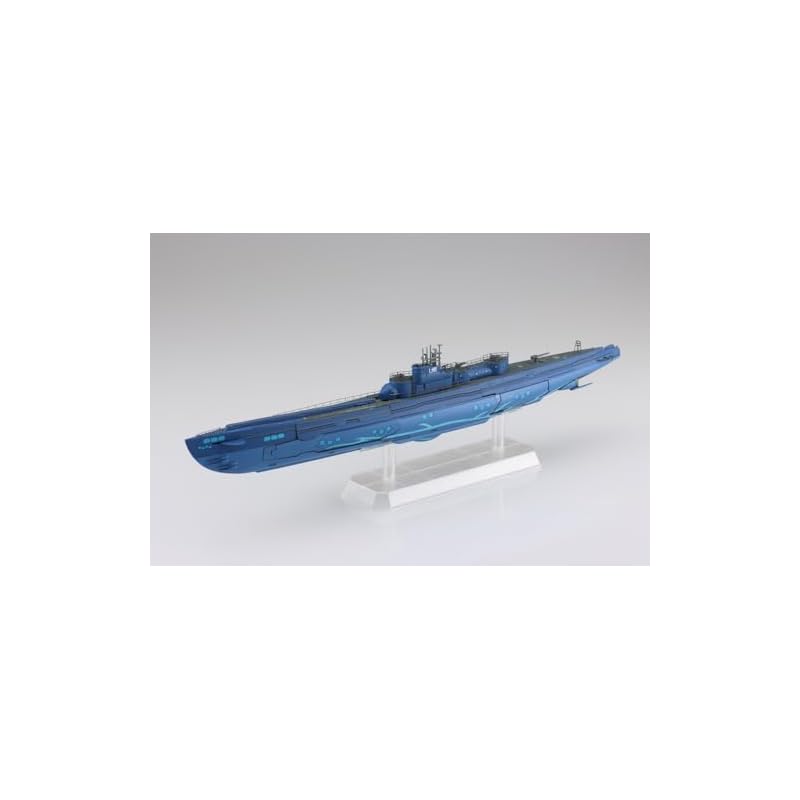 Aoshima Bunka Kyozai (AOSHIMA) 1/350 Scale Ars Nova Submarine Blue Steel I-401, Approximately 260mm, PS Plastic Model