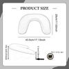 Nail Arm Rest U Shape Hand Cushion Manicure Stand Ergonomic PU Leather Removable Support Comfortable