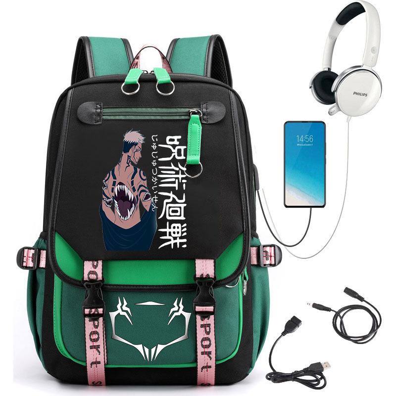 Popular Riman Peripheral Backpack Youth Student School Bag Usb Large Capacity Student Computer Bag