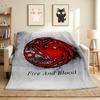 Fire Blood Flannel Blanket Throw Blanket Soft Warm Sofa Bed Camping Home Decor Unique Christmas Gift C9211365