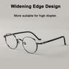 Japanese Style Pure Titanium Frame Acetate Temple Glasses Small Face Personalized Pile Head Design Eyeglass Widen Edges Eyewear