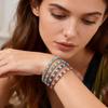 Colorful Crystal Tennis Bracelet For Women Fashion Cubic Zirconia Bracelets Devil's Eye Chain Bracelet Luxury Jewelry Gift