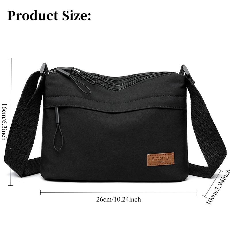 Damen Casual Umhängetaschen Nylongewebe Multi Taschen Kleine Kapazität Hobo Schultertasche Frühling Neueste Mode Messenger Bag