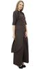 Phagun Asymmetrical Kurta Kurti Solid Beige Indian Clothing With Palazzo