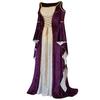 Women Fall Winter  Gothic Retro Floral Print Ball Gowns Gowns Dress