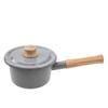 Special Order Pan with Lid GoodPlus+ <Cotton> (Milk 14cm, Gray)