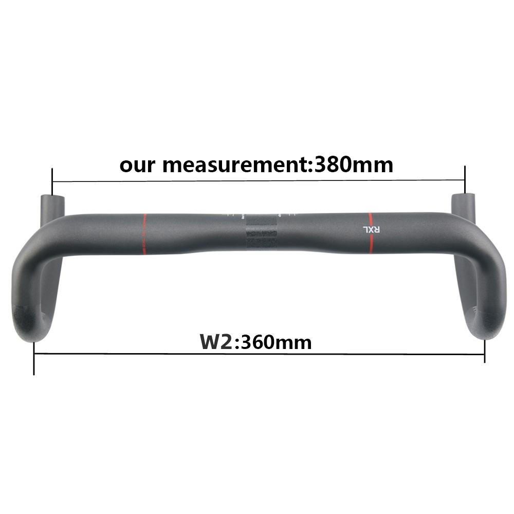 RXL SL 31,8 mm Carbon Rennrad Lenker 380/400/420/440 mm UD Matt Externe Zugführung Rennrad Lenker