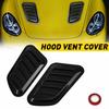 2X Universal Car Hood Vent Louver Scoop Cover Air Flow Intake Cooling Panel EXV