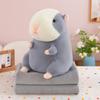 Cute hamster nap pillow quilt car throw pillow quilt dual-purpose cushion quilt large pillow coral fleece air conditioner blanket