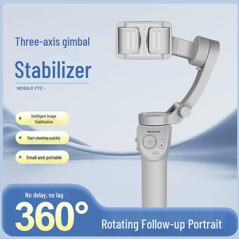 Best-Selling M01 Handheld Gimbal: Three-Axis Stabilizer with Intelligent Anti-Shake and Face Tracking for Live Streaming and Photography.