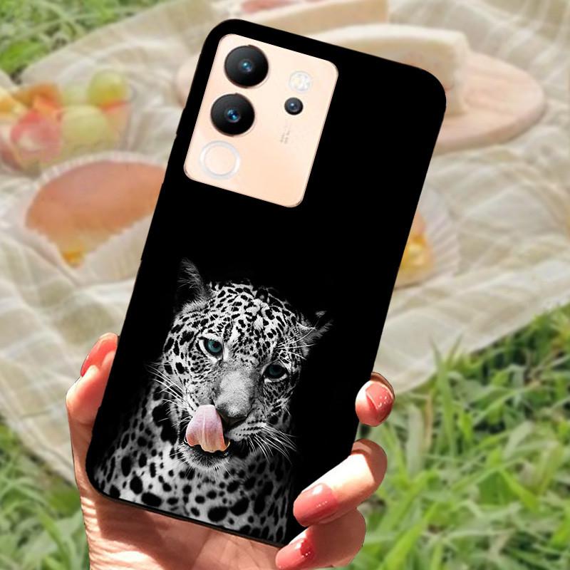 For Vivo V30 Lite Case Cover Silicone Soft Marble Black Bumper Funda Coque for vivo V2314 V30 Lite 5G Full Protective V30Lite