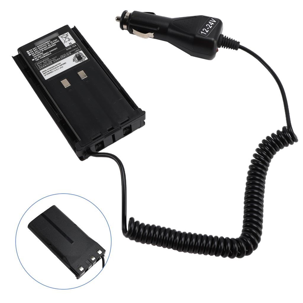 KNB-16A/17A Car Charger 12V/24V Battery Eliminator For TK-480 TK-385 TK-280