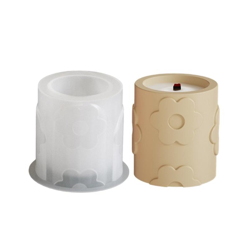 

Multifuntional Craft Mold Storage Bowl Moulds Flower Pattern Vase Molds for Making Resin or Plaster Candle Holders S