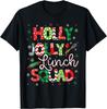 Jolly Lunch Squad Funny Lunch Lady Christmas Lunch Lady T-Shirt
