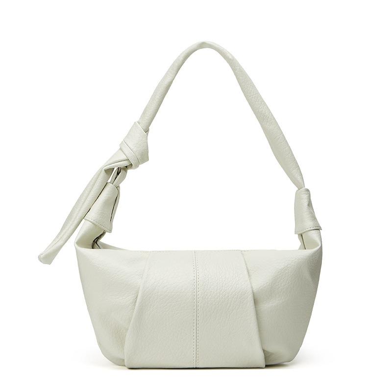 Torba pierożek z miękkiej skóry retro o dużej pojemności, styl leniwy, casualowa, wszechstronna, rożek, na ramię, listonoszka