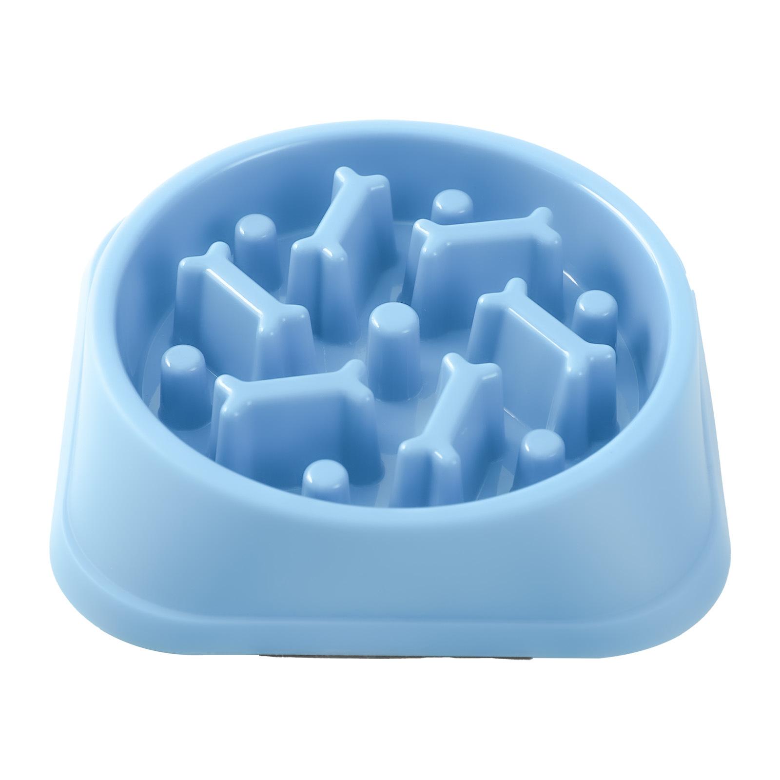 

Миска для собаки Миска для медленного кормления против удушья Собака мелкой и средней породы Кормушка для собаки Миска для кошачьего корма Миска для домашних животных против опрокидывания 21cm павлин голубой