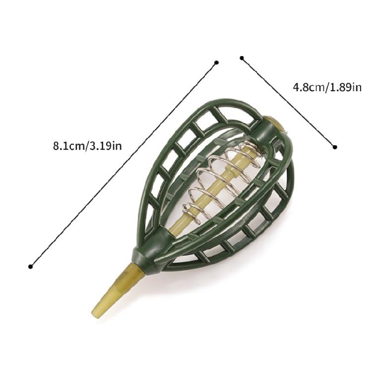 Spring Feeder Baits Cage Baits Holder Spring Fishing Accessories Feeder Cage Fishing Tackle Plastic Baits Cage Holder