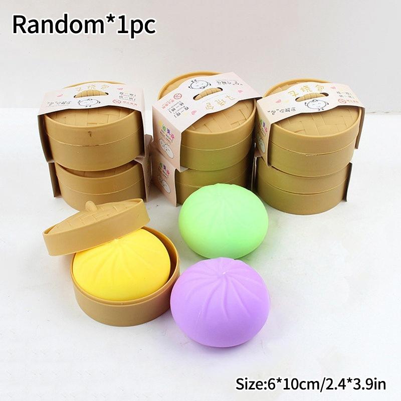 Cute Simulation Dumpling Squishy Ball Soft Decompression Decoration Funny Squeeze Fidget Gifts Party Favor Children'S Day Gift