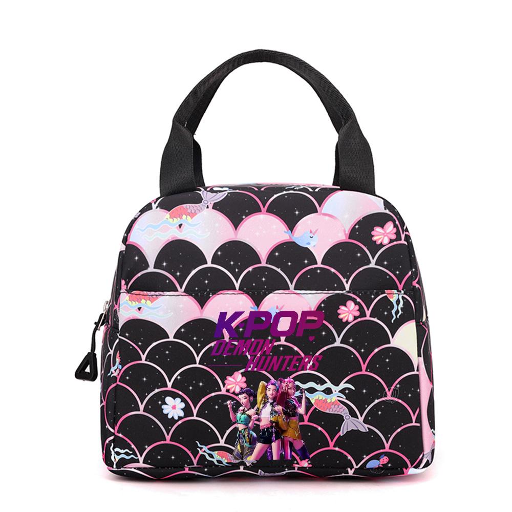 3Pcs/set Anime Kpop Printed Backpack Handbag Pencil Case for Teenger Student Girl Boy Schoolbag Kid Bookbag Large Capacity Travel Bag Gift