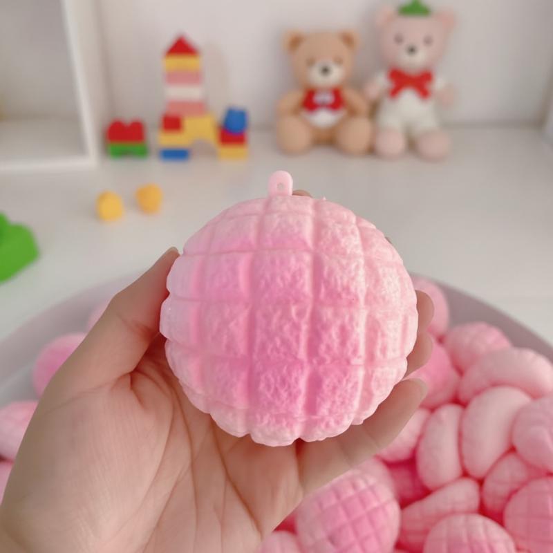 Růžový ananasový houskový antistresový míček Toast Mačkací hračka Tvarovatelný pomalu se vracející mačkací míček Asmr Senzorické Hračky proti stresu Fidget Mačkací hračky