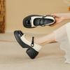 Retro Small Fragrance Style Thick Heel Mary Zhen Shoes for Women's Spring New Thick Sole Sponge Cake Sole Japanese Single Shoes