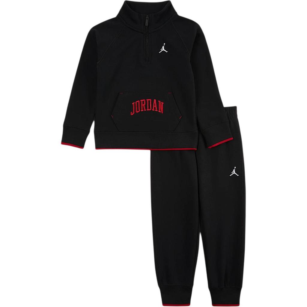Jordan Casual Sportswear Fleece Lined And Comfortable Soft Black Children Aged 3 7 Years Old IB8140-010