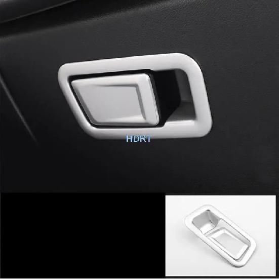 Car Styling Gear Shift Box Panel Frame Outlet Glass Switch Cover Trim Kit For Ford Territory  + ABS Chrome Silver Interior