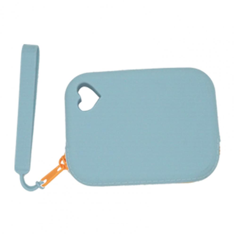 

Storage Bag Waterproof Soft Flexible Dustproof Hand Comfort Storage Silicone Multi-function Mini Storage Pouch Home Supplies світло-синій колір