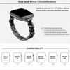 KALEBOL Single Row Beaded Strap for Apple Watch Series 11 10 42mm/9 8 7 41mm/SE3 SE2 SE 6 5 4 40mm/3 2 1 38mm Zinc Alloy Watchband